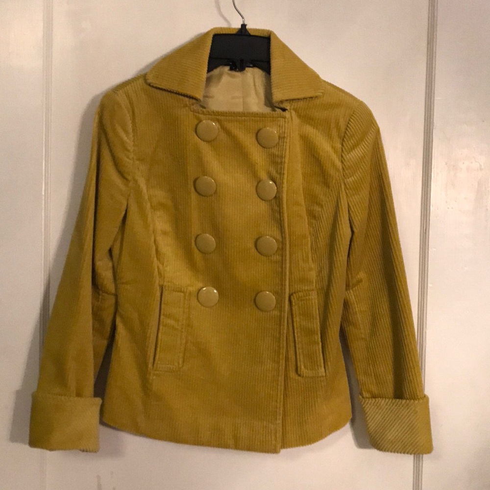 Double breasted corduroy jacket
